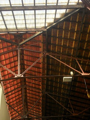 Centro de Artes Jundiaí - vista armação de telhado - Centro de Artes Jundiaí - vista armação de telhado