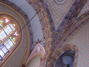 Igreja Nossa Senhora do Patrocínio - detalhe da abóboda - Igreja Nossa Senhora do Patrocínio - detalhe da abóboda