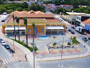 Mercado Municipal de Amparo - visto do alto - Mercado Municipal de Amparo - visto do alto